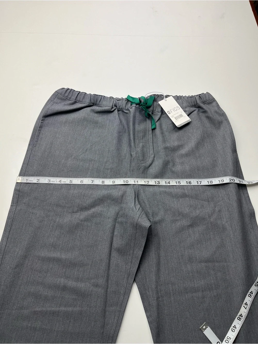 Figs Pisco Basic Large Tall Scrub Pants Mens Gray Grey Medical Pull-on NEW